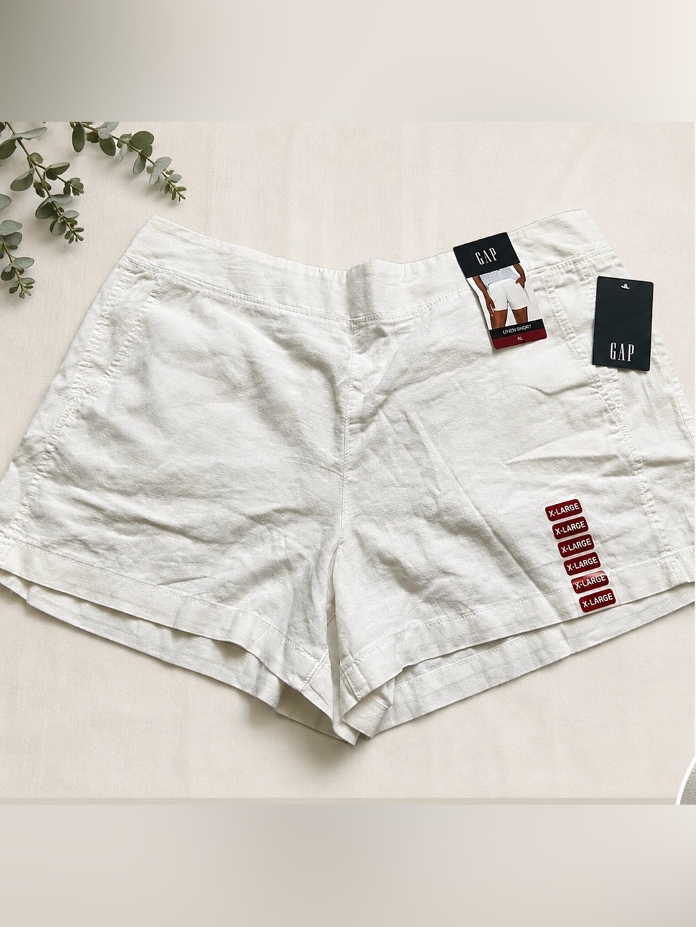 Gap Women's White Linen Shorts